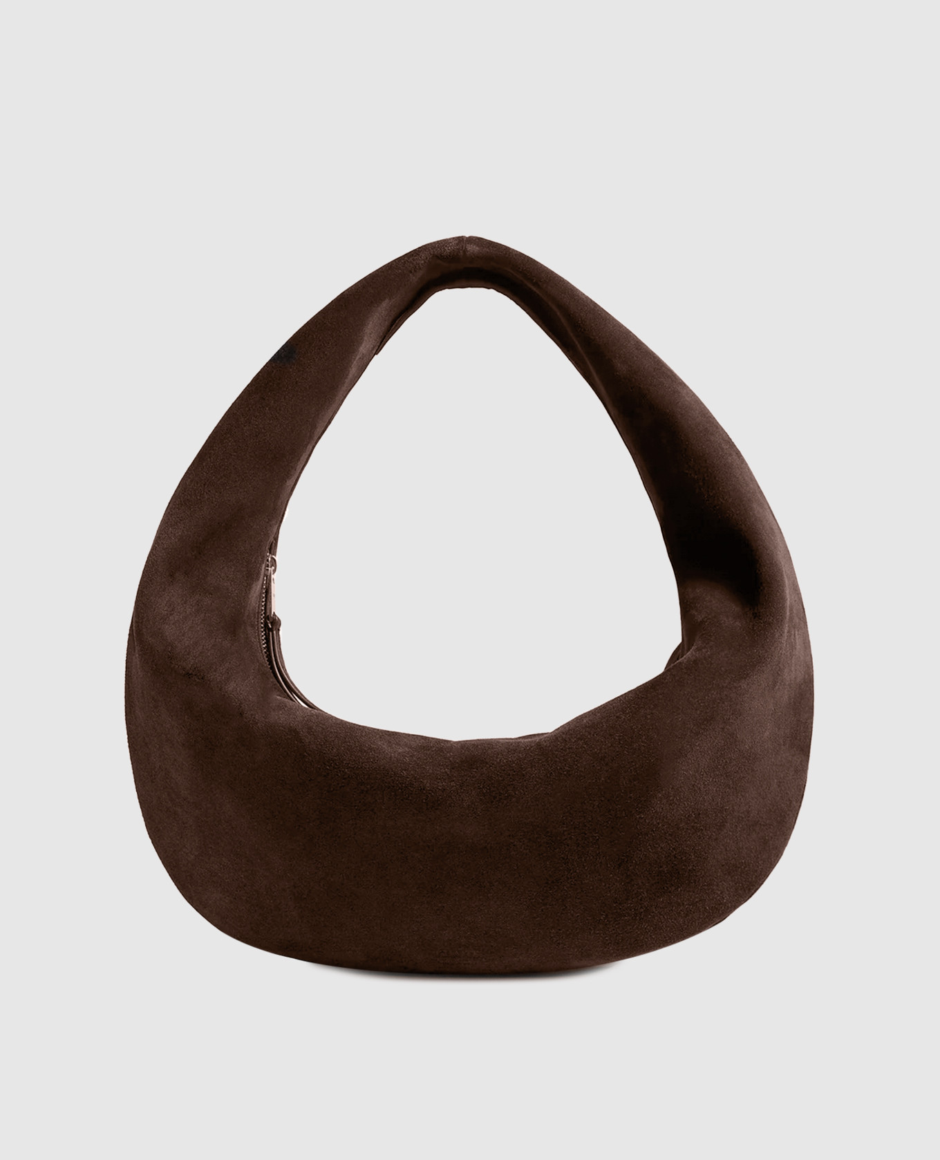 

Olivia brown suede hobo bag Khaite