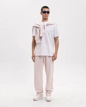 Off-White White T-shirt with Metal Arrow emblem 44MAA027S26J001