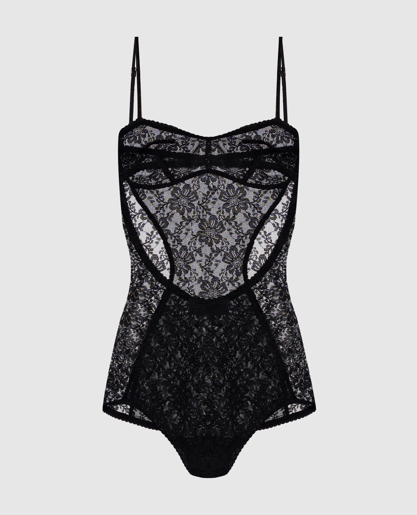 

Black lace bodysuit The Attico