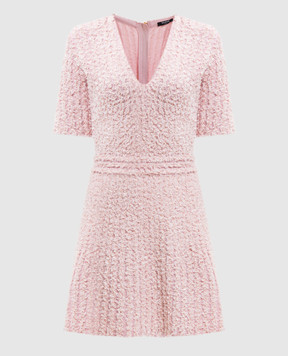Balmain Pink tweed dress GF0R7485KJ89