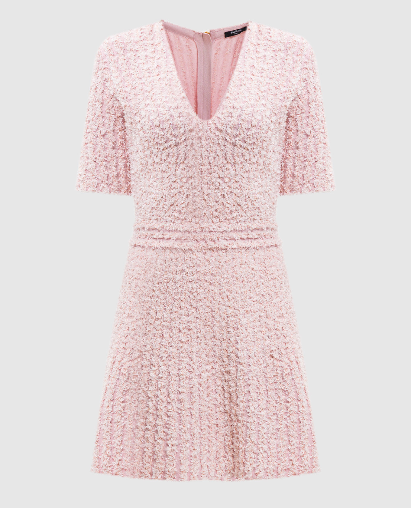 Pink tweed dress