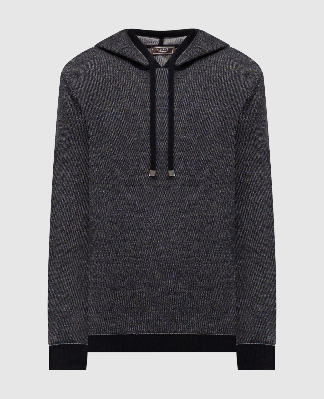 

Blue cashmere and wool hoodie Peserico