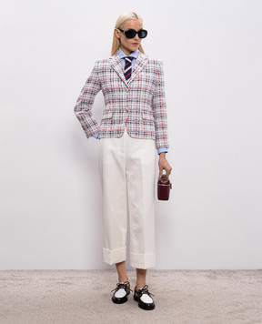 Thom Browne Gray tweed jacket with wool FBC955AF1104
