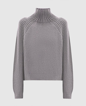 Allude Gray wool and cashmere sweater 26517031