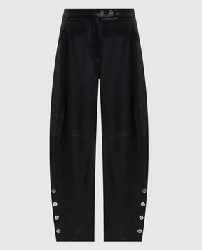 Max Mara Sportmax Black leather pants CINEPRESA SPXCINEPRESA