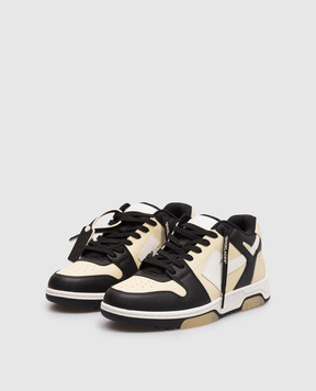 Off-White Out Of Office leather sneakers with contrast logo OMIA189S26LEA008