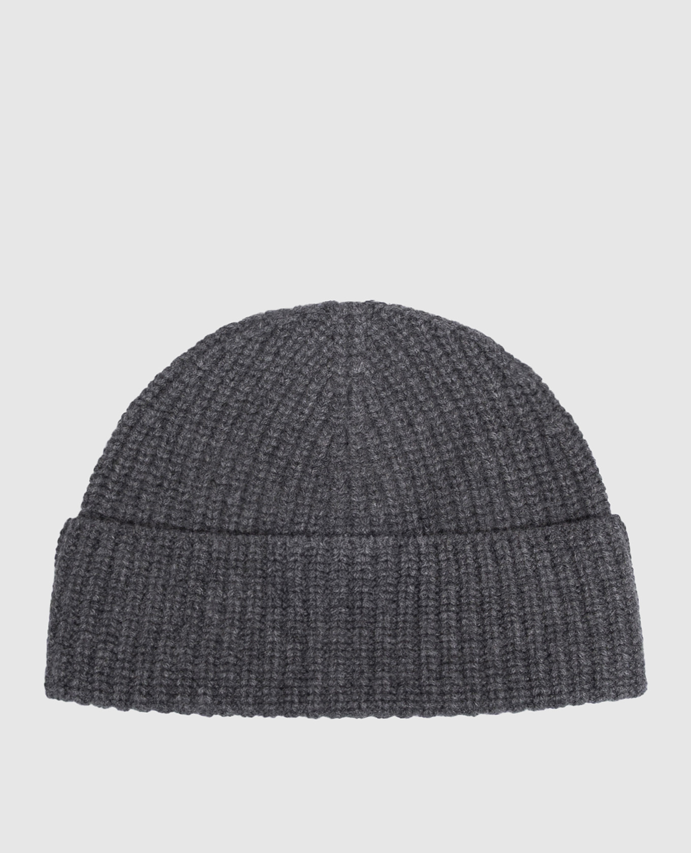 Gray cashmere hat