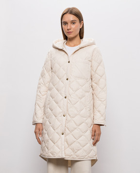 Woolrich Beige quilted down jacket CFWWOU2198FRUT2635
