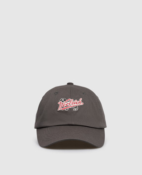 Woolrich Gray cap with logo patch CFWOAC2035MRUT3745