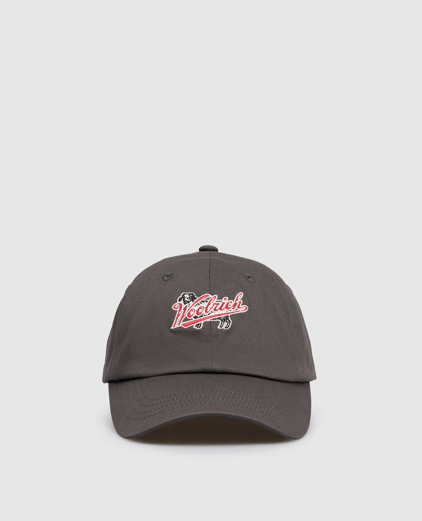 Gray cap with logo patch