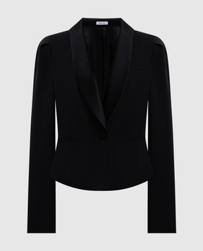 Alexander McQueen Black wool tuxedo jacket 847009QJAAC