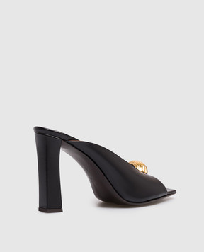 Giuseppe Zanotti Mya black leather mules E600027