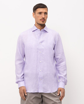 Enrico Mandelli Purple linen shirt CUBANA5701