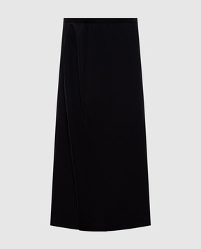 The Row Matias black skirt with wool 5485W1973
