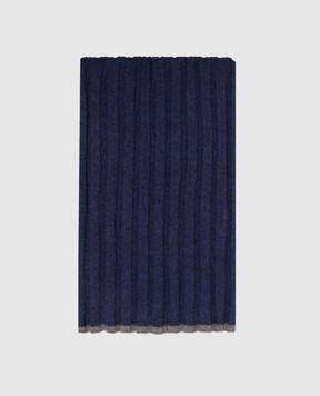 Brunello Cucinelli Blue cashmere scarf M2240819