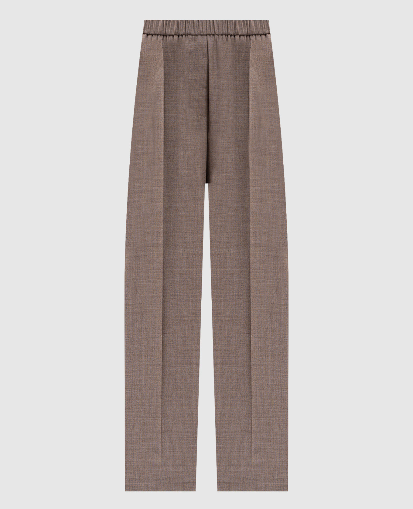 Beige wool pants