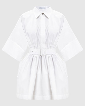 Givenchy White mini shirt dress with belt BW22NE1634