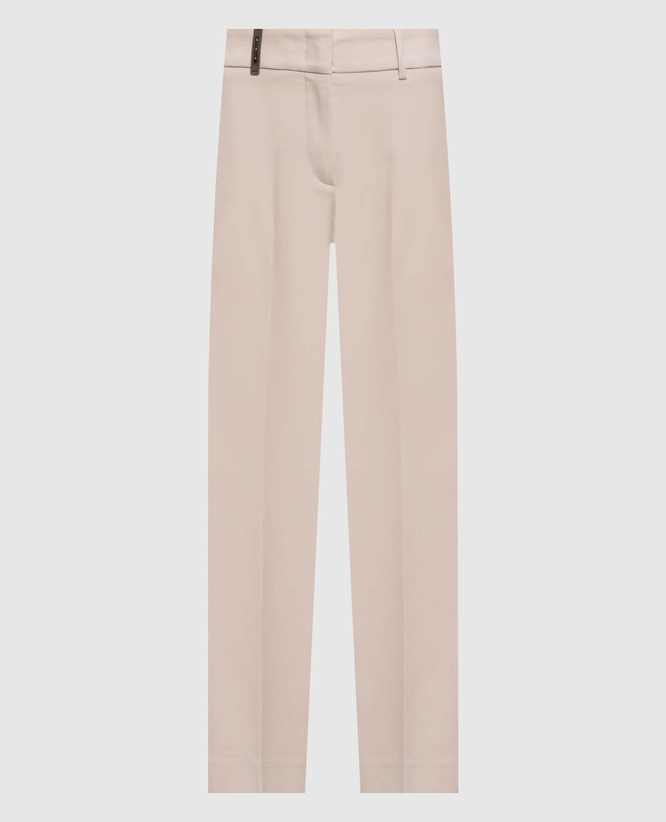Beige pants with a patch