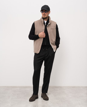 Brunello Cucinelli Black wool trousers ME226E1710