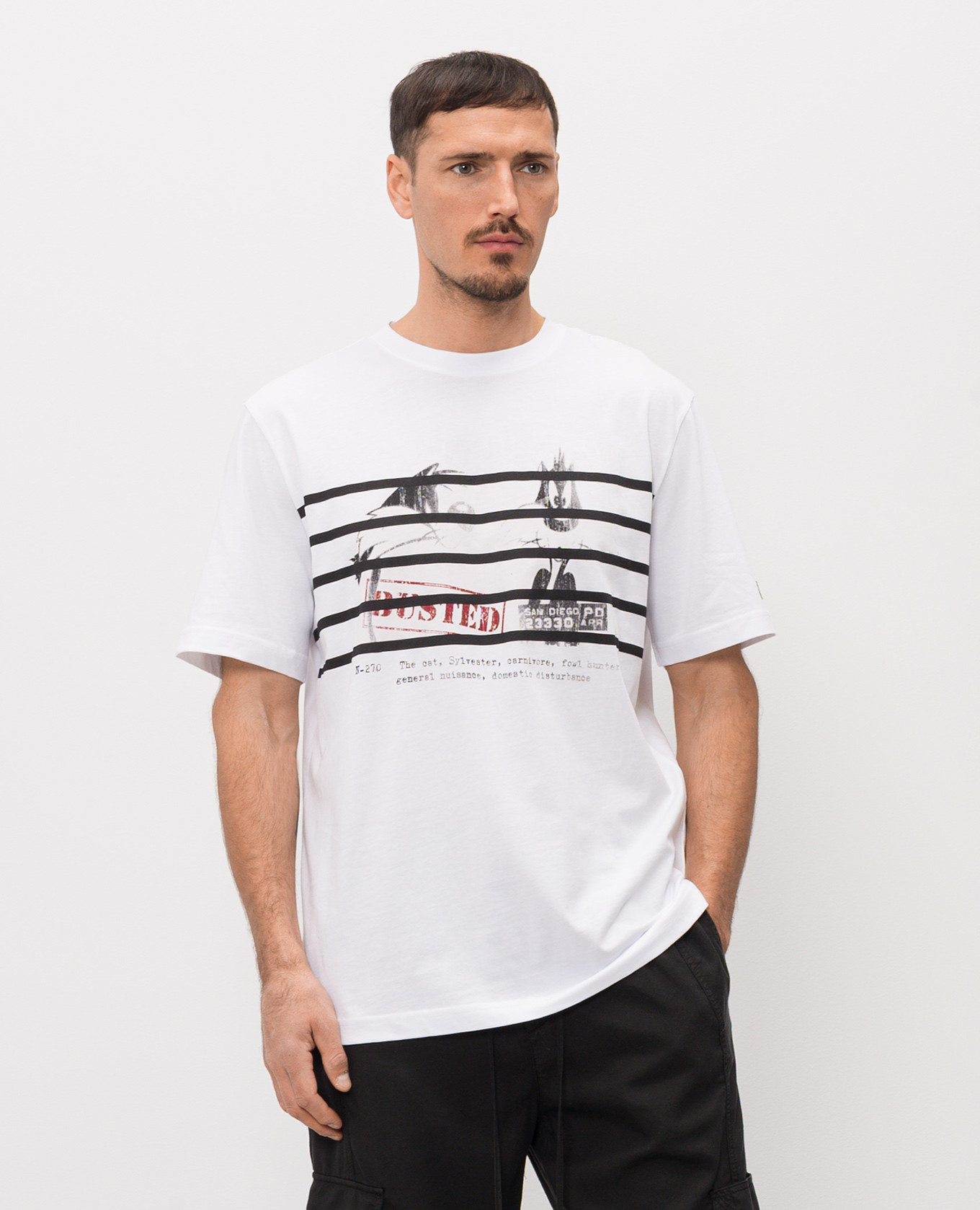 

White T-shirt with Looney Tunes print Iceberg