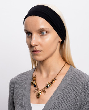 CelesteG Gold chain with heart-shaped pendants 2323
