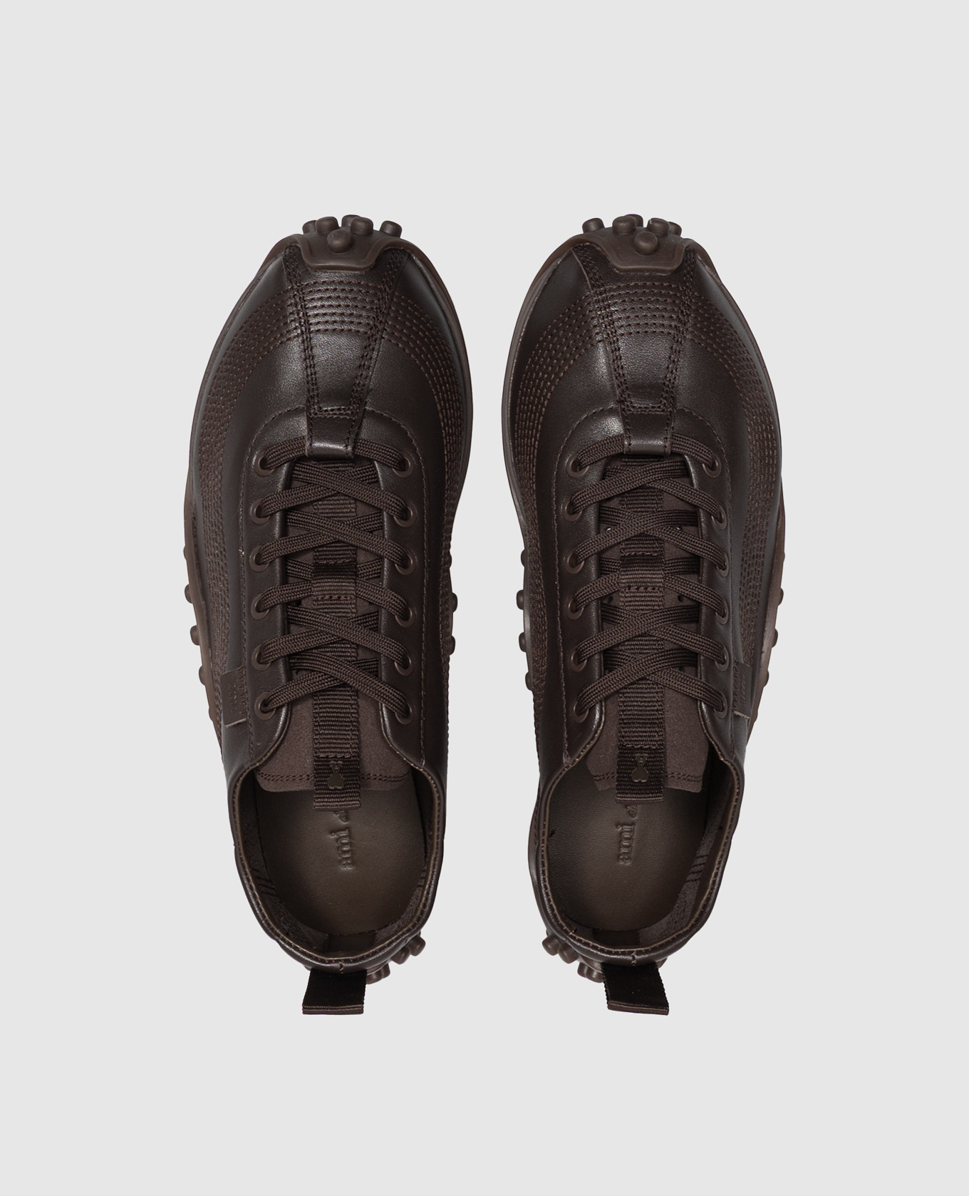 Mirage brown leather sneakers Ami Paris 4