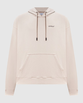 Off-White Beige hoodie with Half Arrow emblem 44MBB085S26F00A