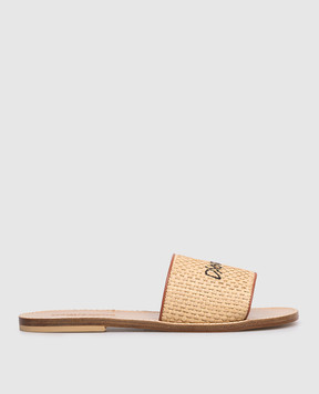 DSQUARED2 Children's combination flip-flops with raffia 827073640