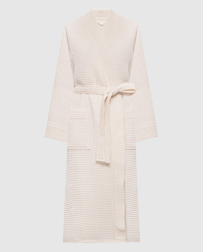 L'appartement Ivory waffle bathrobe MIAWAFFLEBATHROBE