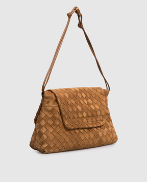 Bottega Veneta Giorno brown suede bag 857657V5ZZ0