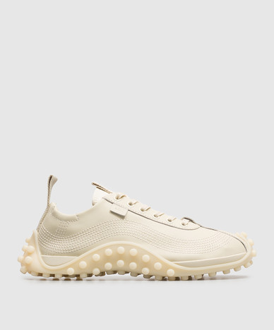 Mirage ivoorkleurige leren sneakers