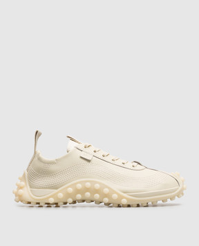 Ami Paris Mirage ivory leather sneakers USN505AL0146w