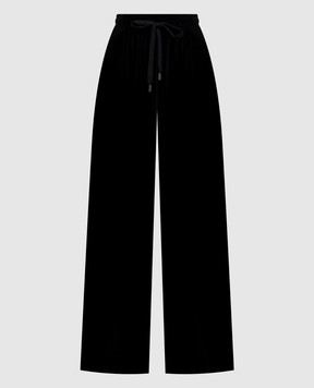 Dolce&Gabbana Black velour sweatpants FTDNBZFUGUE