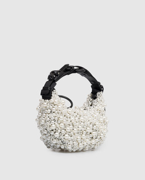 Innerraum White HM0 hobo bag with pearl beads HM0WHPEARLS