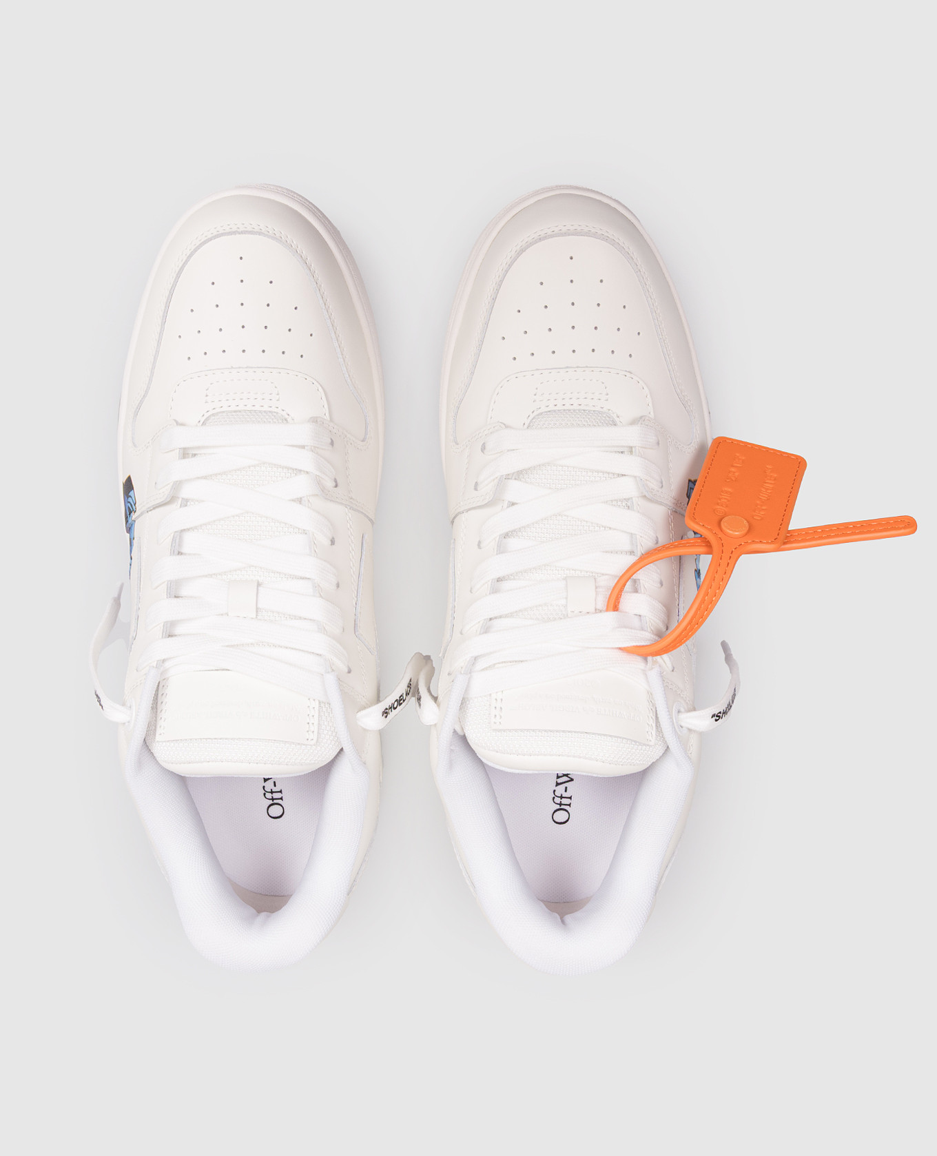 Out Of Office white leather sneakers with print Off-White 4