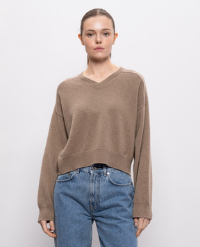 Loulou de Saison Brown ANZOR cashmere pullover ANZORLDS