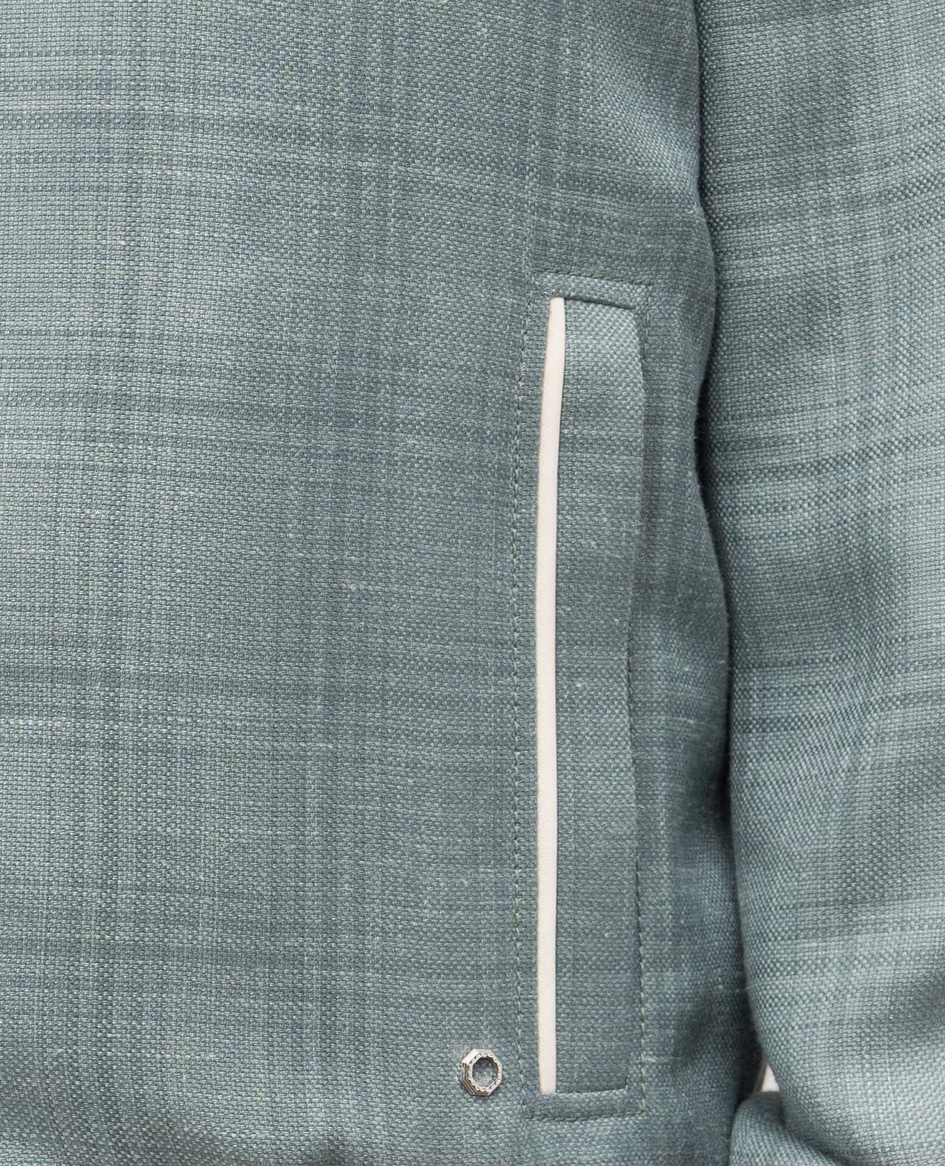 Green cashmere, silk and linen check jacket Stefano Ricci 5