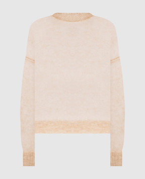 Brunello Cucinelli Beige sweater with wool M2I776830