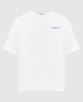 Off-White White T-shirt with branded print 44MAA120S26J00E