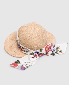 Dolce&Gabbana Children's beige panama hat LB5H67G7PWE