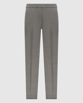 Peserico Gray wool pants P04572Z02581