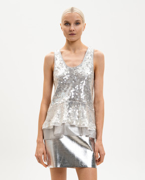 3.1 Phillip Lim Gray sequin top E26121775NSQ