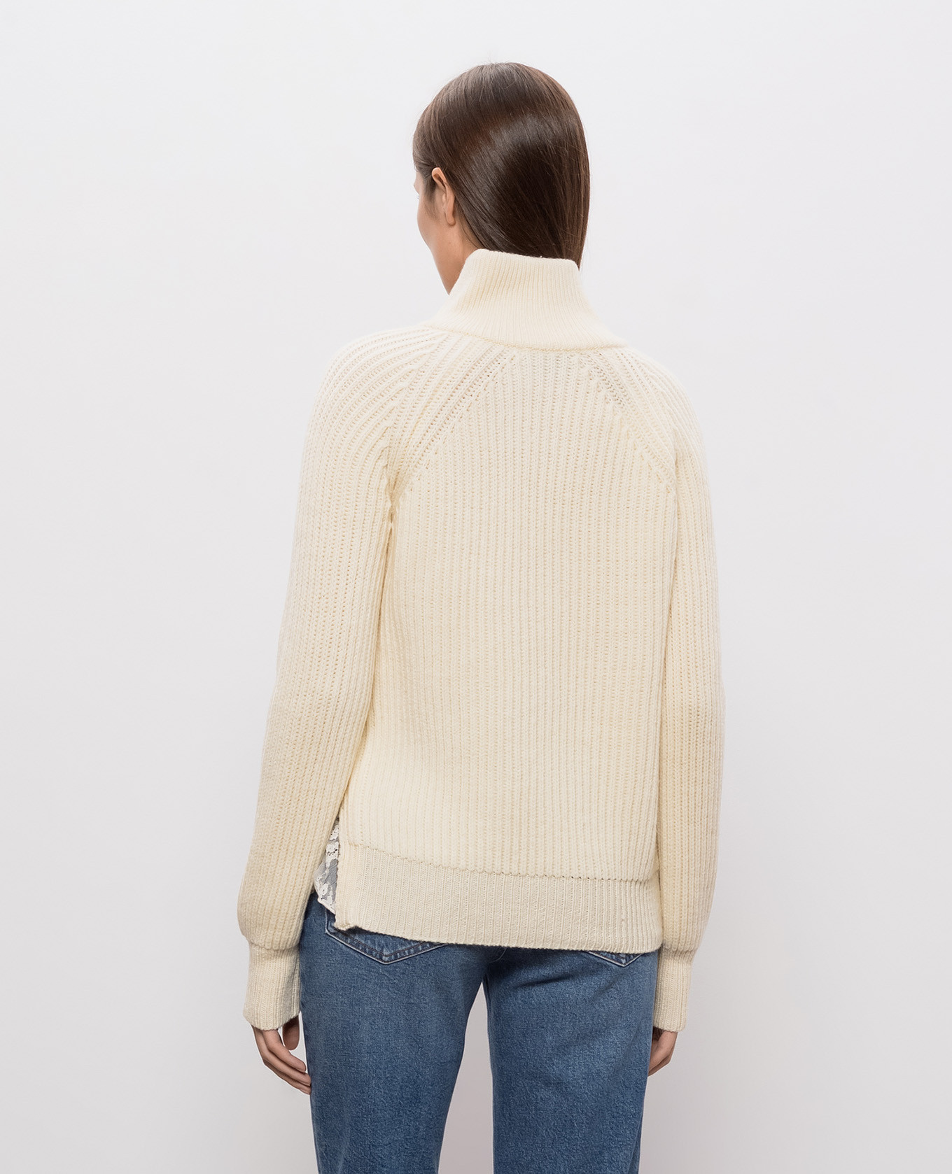 Ivory wool sweater Giuseppe Di Morabito Milano 4