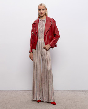 Babe Pay Pls Red leather jacket 2106УКР2NATUREL