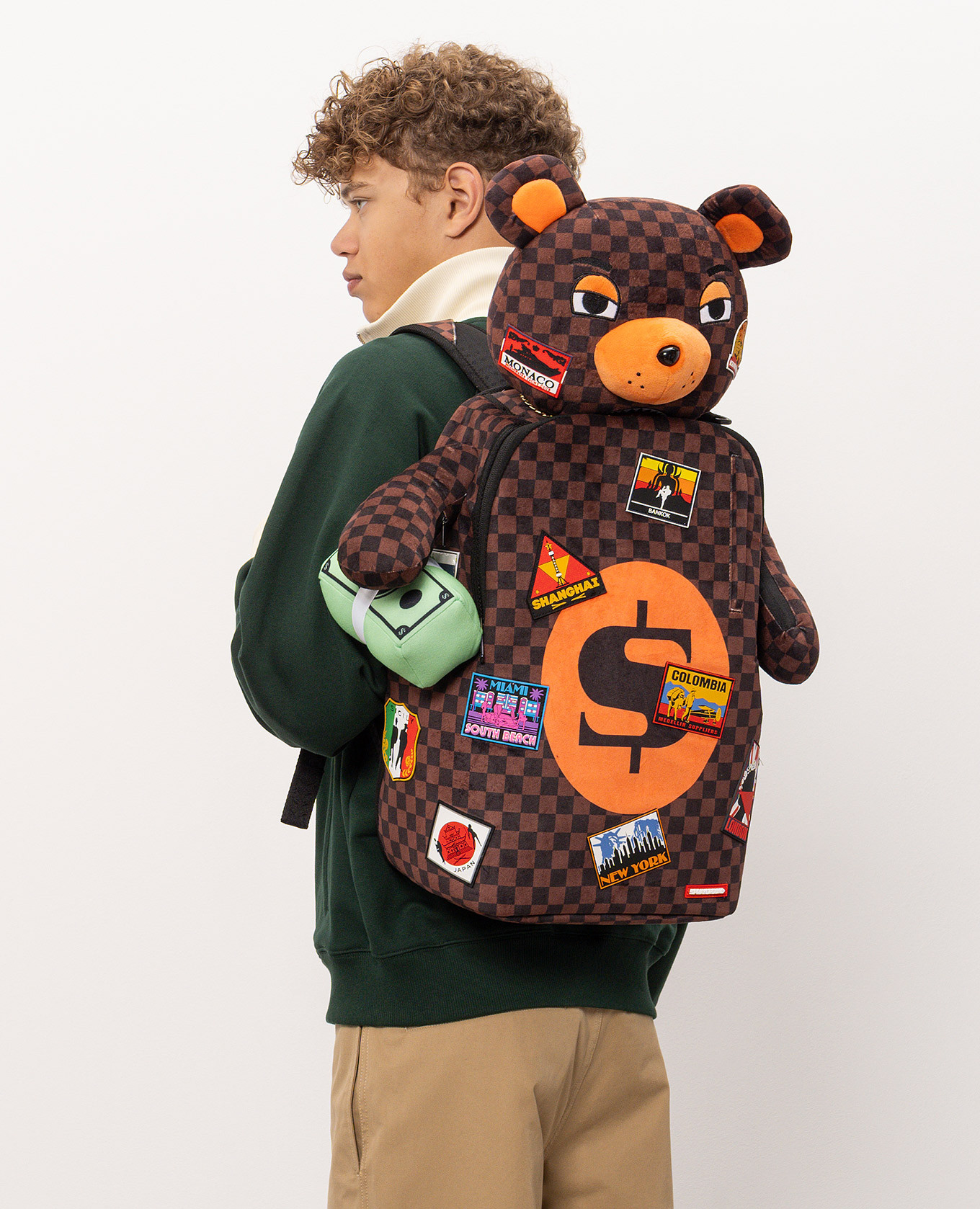 Children's brown backpack BEARPACK GLOBAL MOGUL Sprayground 2