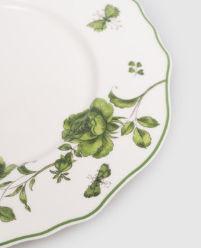 Geminiano Cozzi 1765 White porcelain dinner plate Rosa Rosae SKBBU00299019