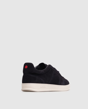 Kiton Blue suede sneakers USSA396N01511