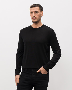 Tom Ford Black silk jumper KCL057YMS135