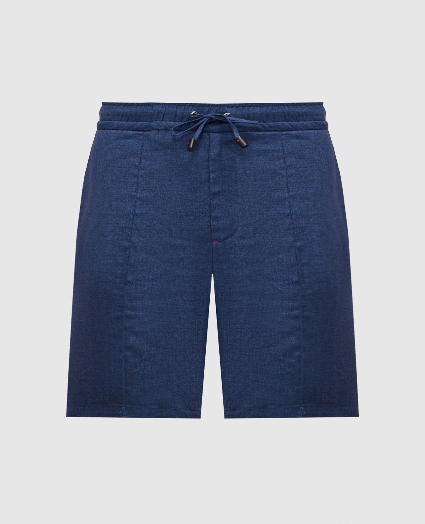 Blue linen shorts