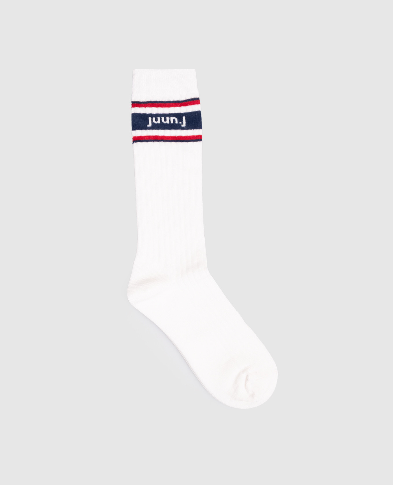 

White socks with logo Juun.j